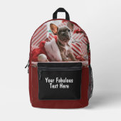 Sac À Dos Imprimé Photo et texte personnalisés (Recto)