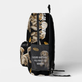 Sac À Dos Imprimé Photo ronde et chiens textuels avec frisbees (Droite)