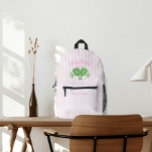 Sac À Dos Imprimé Pickleball Queen Logo Monogramme Nom personnalisé<br><div class="desc">Pickleball Queen Logo Monogramme Nom personnalisé Sac à dos imprimé</div>