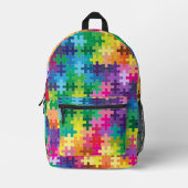 Sac À Dos Imprimé Pièces de puzzle (Recto)