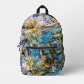 Sac À Dos Imprimé Pierre blanche bleue (Recto)