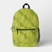 Sac À Dos Imprimé Pineapple Outline Pattern on Green (Recto)