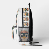 Sac À Dos Imprimé Pingouin à fleurs lunaires (Droite)
