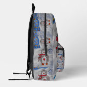Sac À Dos Imprimé Pingouin à neige d'hiver (Gauche)