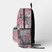 Sac À Dos Imprimé Pink Camo Swirl Art  (Droite)