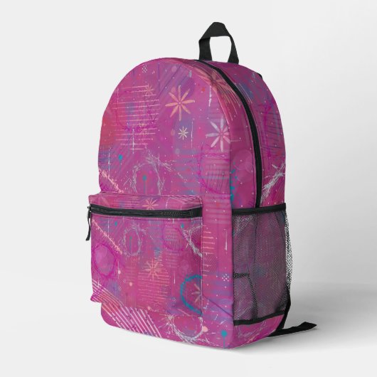 Sac À Dos Imprimé Pink Dreams Abstract  (Coin arrière droit)