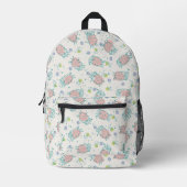 Sac À Dos Imprimé Pink Sheep with Flowers & Berries - Cute Pattern (Recto)