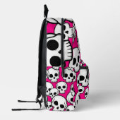 Sac À Dos Imprimé Pink Skull Pattern Backpack (Gauche)