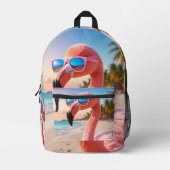 Sac À Dos Imprimé PINK THINKER Flamingo Pink (Recto)