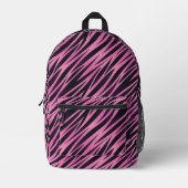 Sac À Dos Imprimé Pink Zebra Stripe (Recto)
