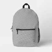Sac À Dos Imprimé Pinstripe blanc noir classique (Recto)