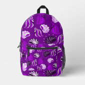 Sac À Dos Imprimé plage de coquillages violets (Recto)