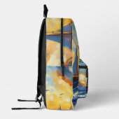 Sac À Dos Imprimé Plage Tropicale Sunset Sunset (Gauche)