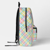 Sac À Dos Imprimé Plaid couleur pastel (Gauche)