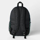 Sac À Dos Imprimé Plaid écossais vert et bleu (Verso)