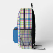 Sac À Dos Imprimé Plaid multicolore personnalisé (Droite)