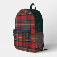 Plaid Rustic Red et Green Stewart Tartan