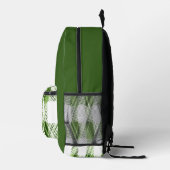 Sac À Dos Imprimé Plaid vert (Droite)