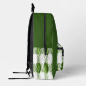 Sac À Dos Imprimé Plaid vert (Gauche)
