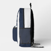 Sac À Dos Imprimé Planche de surf bleu et vert rétro (Droite)