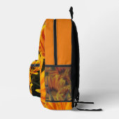 Sac À Dos Imprimé Plante de tournesol jaune (Droite)