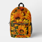 Sac À Dos Imprimé Plante de tournesol jaune (Recto)