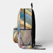 Sac À Dos Imprimé Plume Peacock colorée (Droite)