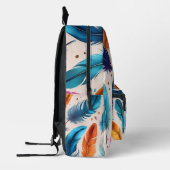 Sac À Dos Imprimé Plumes (Gauche)
