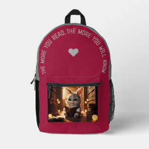 Sac À Dos Imprimé Plus Vous Lisez...