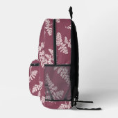 Sac À Dos Imprimé Plutôt Rose Nature Motif Monogrammes Initiales (Droite)