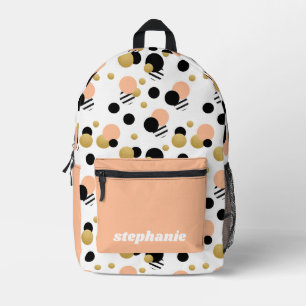 Sac À Dos Imprimé Poche de point Retro personnalisée
