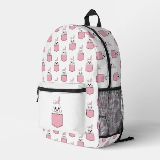 Sac À Dos Imprimé Pocket Pet Bunny Motif (Coin arrière droit)