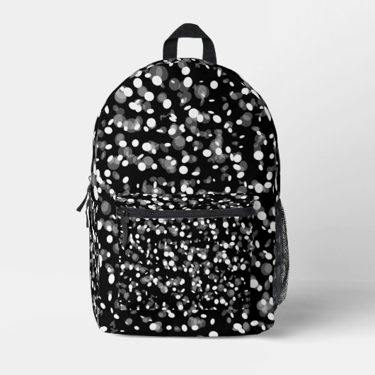 SAC À DOS IMPRIMÉ POINT NOIR & BLANC (Recto)