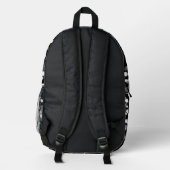 SAC À DOS IMPRIMÉ POINT NOIR & BLANC (Verso)
