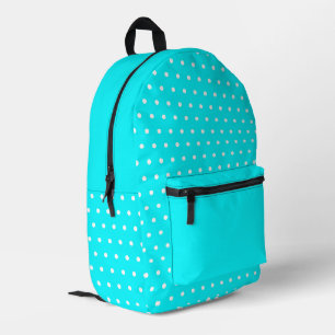 Sac À Dos Imprimé Point Polka Turquoise - Style Bold