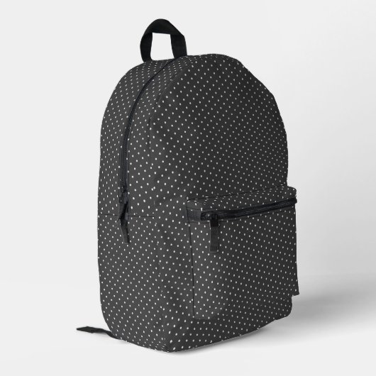 Sac À Dos Imprimé Points blancs sur gris étain (Coin arrière gauche)
