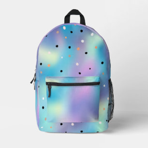 Sac À Dos Imprimé Points de couleur holographique mignon