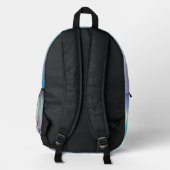 Sac À Dos Imprimé Points de couleur holographique mignon (Verso)