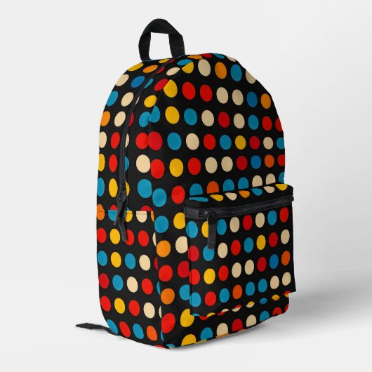 Sac À Dos Imprimé Points de couleurs simples (Coin arrière gauche)