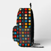 Sac À Dos Imprimé Points de couleurs simples (Droite)