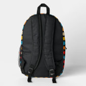 Sac À Dos Imprimé Points de couleurs simples (Verso)