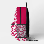 Sac À Dos Imprimé points rouges sur fond blanc (Droite)