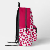 Sac À Dos Imprimé points rouges sur fond blanc (Gauche)