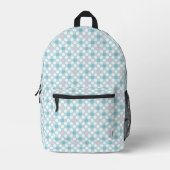 Sac À Dos Imprimé Pois blanc rose bleu rétro (Recto)