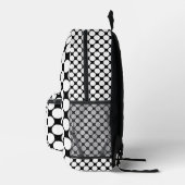 Sac À Dos Imprimé Pois noir et blanc (Droite)