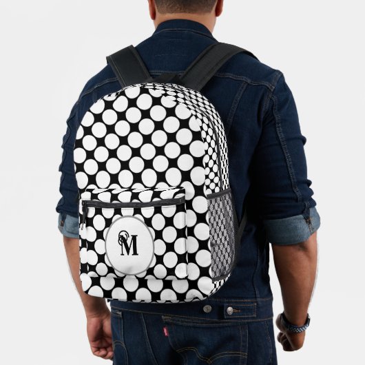 Sac À Dos Imprimé Pois noir et blanc (Insitu (Modèle))