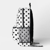 Sac À Dos Imprimé Pois noir et blanc classique Monogram Kids (Droite)