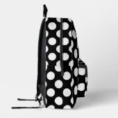Sac À Dos Imprimé Pois noirs et blancs, Motif Polka (Gauche)