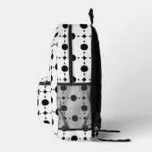 Sac À Dos Imprimé Pois noirs, Motif à points Polka, points, pointill (Droite)