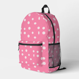 Sac À Dos Imprimé Pois rose pâle sur rose